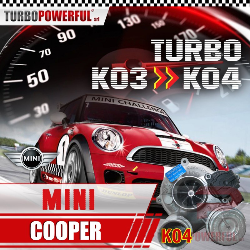 Turbo elaborato da K03 a K04 Mini Cooper S/SX 250cv / 320cv