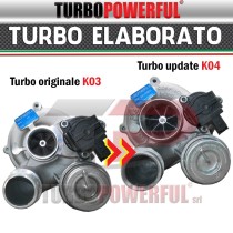Turbo elaborato da K03 a K04 Citroen Ds3 / C4 250cv / 320cv