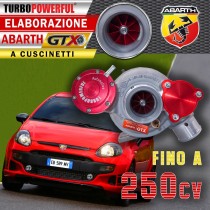 Turbo elaborato GTX a cuscinetti per ABARTH fino a 250cv