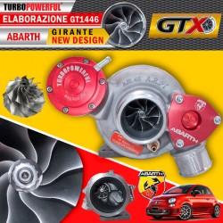 Turbo elaborato GTX 1446 per ABARTH con Girante NEW DESIGN