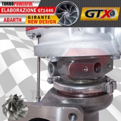 Turbo elaborato GTX 1446 per ABARTH con Girante NEW DESIGN