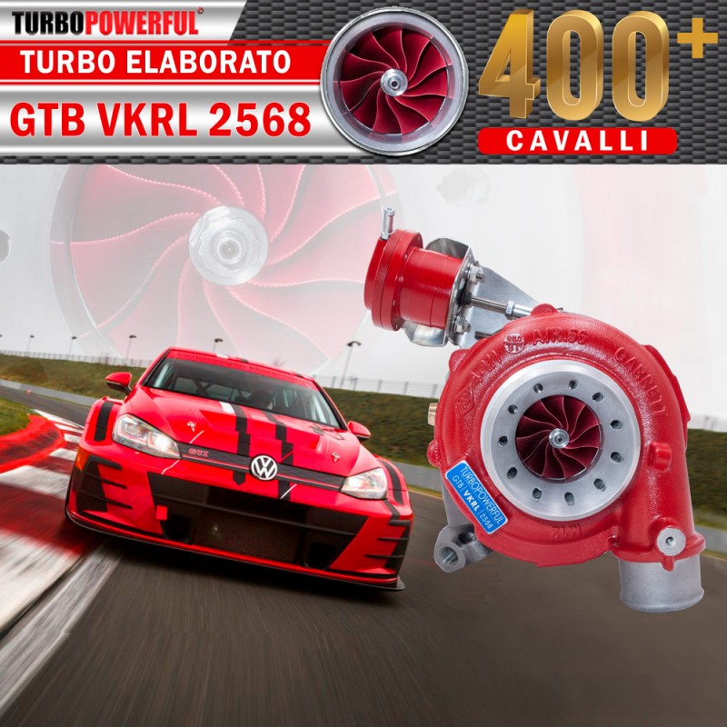 Turbo elaborato GTB VKRL 2568 a cuscinetti 400cv+