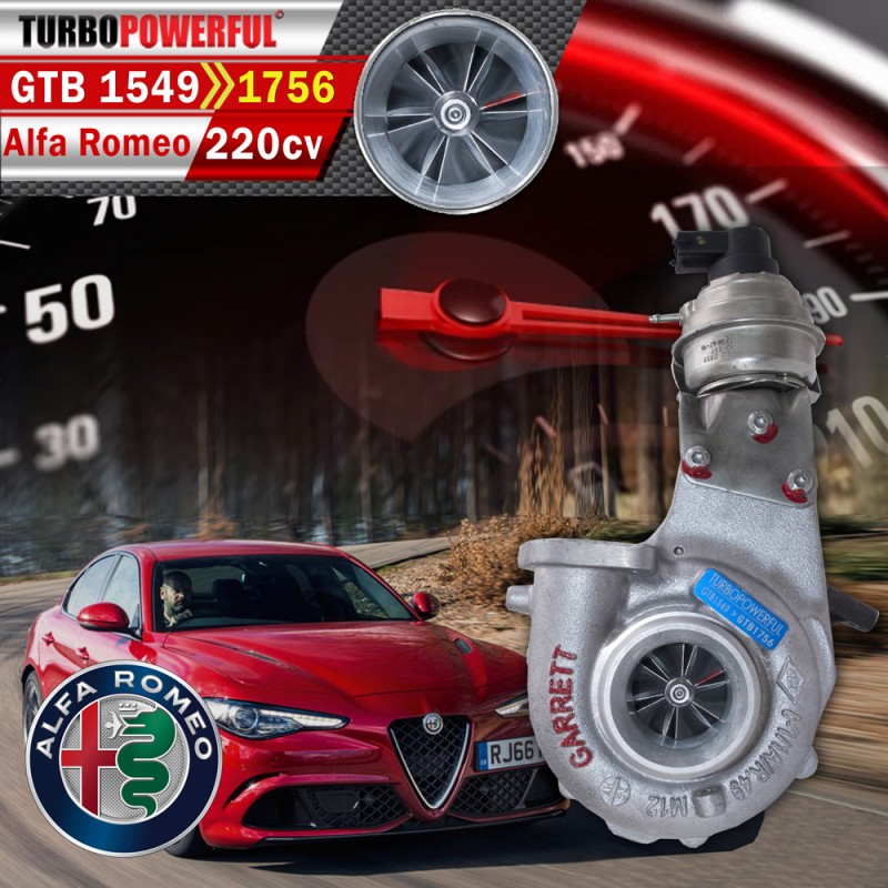 Turbo upgrade da GTB1549 a GTB1756 220cv Alfa Romeo