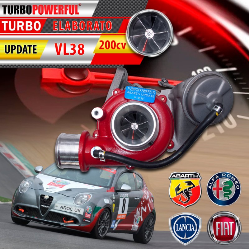 Turbo elaborato UPDATE VL38 step3 205cv - Abarth - Alfa - Fiat - Lancia