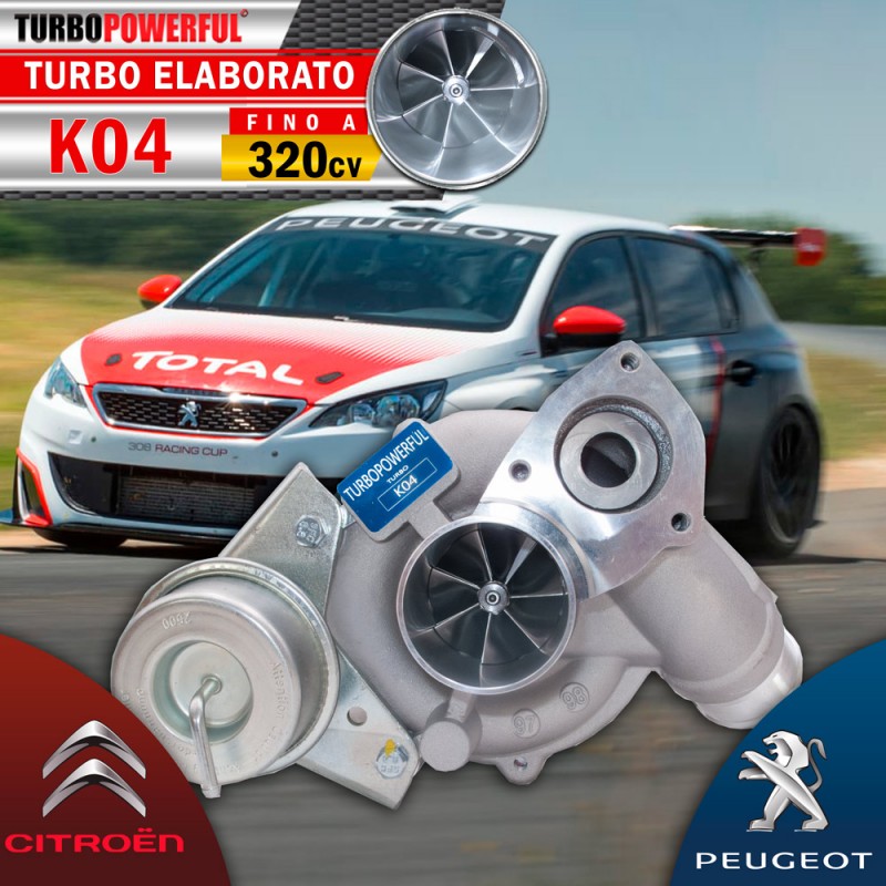 Turbo elaborato K04 320cv Citroen - Peugeot