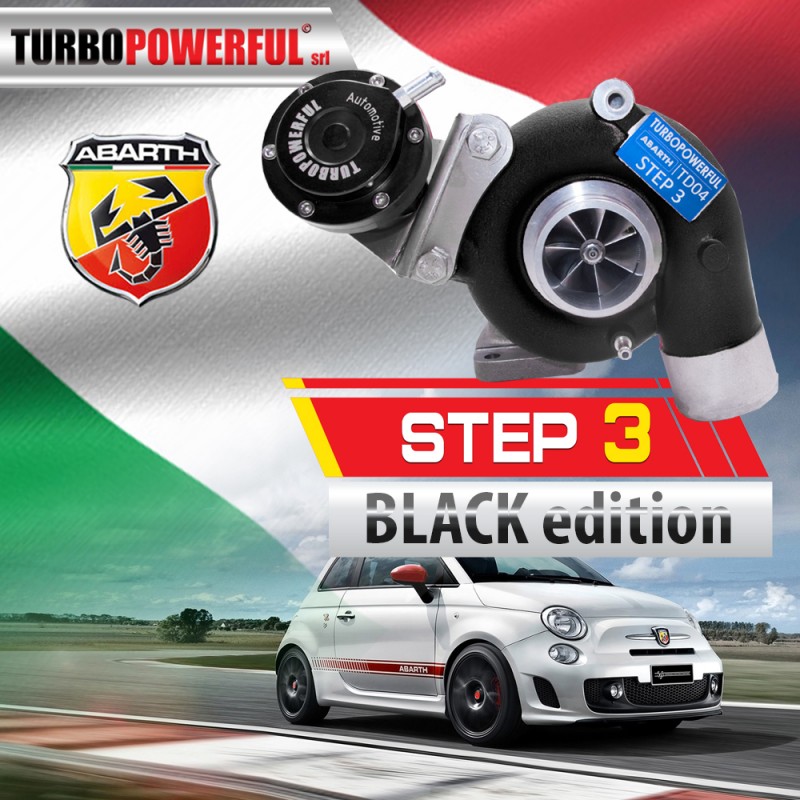 Turbo elaborato STEP 3 BLACK Abarth 1.4 T-Jet Turbo TD04 fino a 290CV