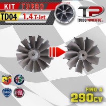 Kit turbo TD04 1.4 T-jet Step 3 290cv Abarth Fiat Alfa Romeo