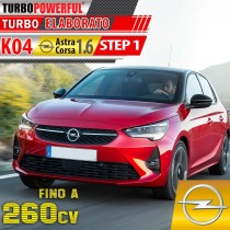 Turbo elaborato Update K04 Opel Astra / Corsa 1.6 STEP 1 260cv