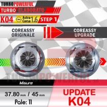 Turbo elaborato Update K04 Opel Astra / Corsa 1.6 STEP 1 260cv