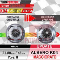 Turbo elaborato Update K04 Opel Astra / Corsa 1.6 STEP 2 290cv