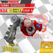 Turbo elaborato Update K04 Opel Astra / Corsa 1.6 STEP 3 310cv