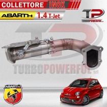 COLLETTORE INOX PER ABARTH 1.4 T-JET CON KIT DOWNPIPE E KIT TUBO ACQUA