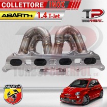 COLLETTORE INOX PER ABARTH 1.4 T-JET CON KIT DOWNPIPE E KIT TUBO ACQUA