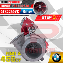 Turbo elaborato GTB2260VK a Cuscinetti Bmw Step3 450cv