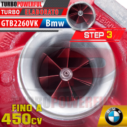 Turbo elaborato GTB2260VK a Cuscinetti Bmw Step3 450cv
