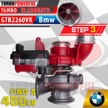 Turbo elaborato GTB2260VK a Cuscinetti Bmw Step3 450cv