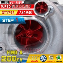 Update Turbo da GT1749 a GT1752 Volkswagen 724930 Step1 200cv