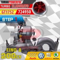 Update Turbo da GT1749 a GT1752 Volkswagen 724930 Step1 200cv