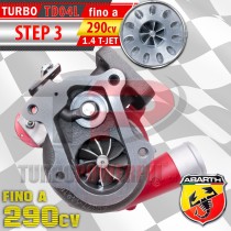 Turbo elaborato TD04L Anti Surge STEP 3 per Abarth 1.4 T-Jet fino a 290CV