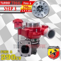 Turbo elaborato TD04L Anti Surge STEP 3 per Abarth 1.4 T-Jet fino a 290CV