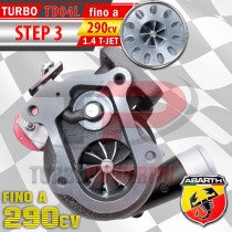 Turbo elaborato TD04L Anti Surge STEP 3 per Abarth 1.4 T-Jet fino a 290CV