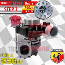 Turbo elaborato TD04L Anti Surge STEP 3 per Abarth 1.4 T-Jet fino a 290CV