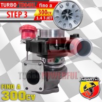 Turbo elaborato TD04HL Anti Surge STEP 3 per Abarth 1.4 T-Jet fino a 300CV