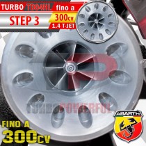 Turbo elaborato TD04HL Anti Surge STEP 3 per Abarth 1.4 T-Jet fino a 300CV