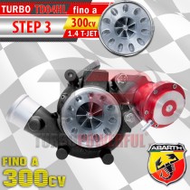 Turbo elaborato TD04HL Anti Surge STEP 3 per Abarth 1.4 T-Jet fino a 300CV