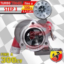 Turbo elaborato TD04HL Anti Surge STEP 3 per Abarth 1.4 T-Jet fino a 300CV