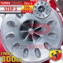 Turbo elaborato TD04HL Anti Surge STEP 3 per Abarth 1.4 T-Jet fino a 300CV