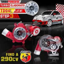 Turbo elaborato TD04L Anti Surge STEP 3 per Abarth 1.4 T-Jet fino a 290CV