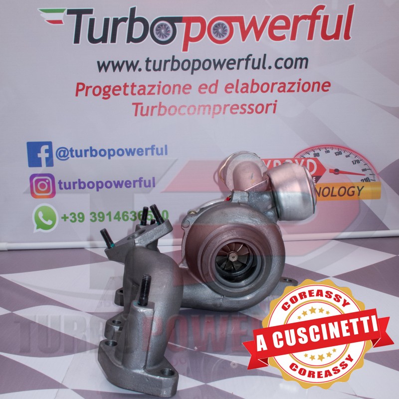 Elaborazione turbo GT1852 a cuscinetti ceramici 11+0 724930 Audi Seat Volkswagen