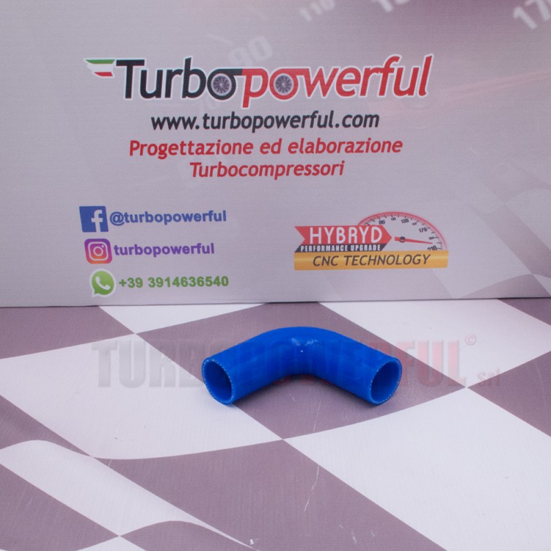 Curva in silicone 90° Ø 38mm - lunghezza 100mm