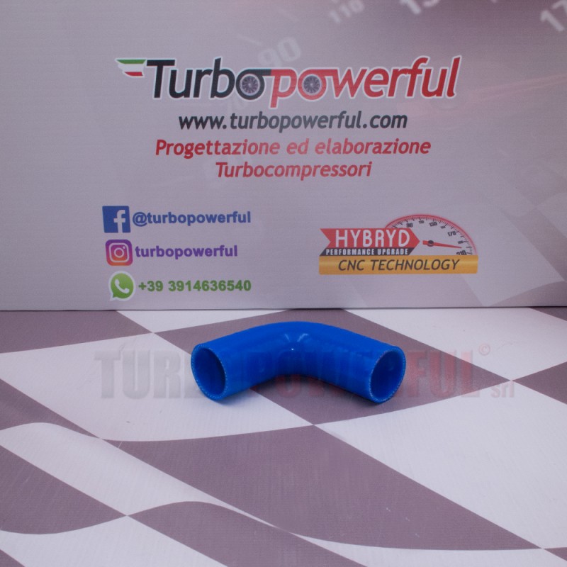 Curva in silicone 90° Ø 40mm - lunghezza 100mm