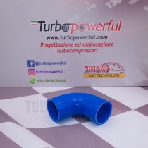 Curva in silicone 90° Ø 60mm - lunghezza 100mm