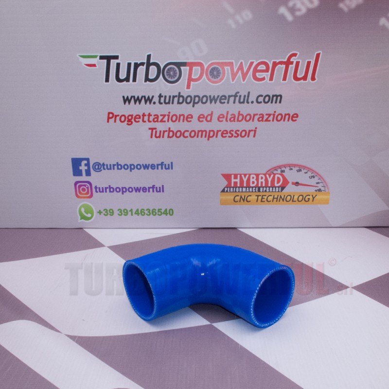 Curva in silicone 90° Ø 60mm - lunghezza 100mm