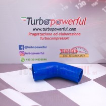 Riduzione in silicone da 45° 70mm a 60mm - lunghezza 100mm