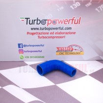 Riduzione in silicone 90° da 50mm a 34mm - lunghezza 100mm