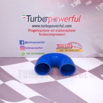 Curva in silicone 180° Ø 70mm - lunghezza 100mm