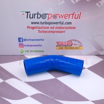 Curva in silicone 45° Ø 80mm - lunghezza 120mm