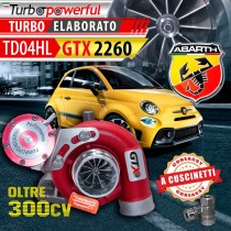 Turbo elaborato Abarth GTX2260 a cuscinetti oltre 300cv