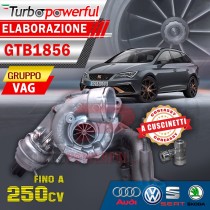 Turbo elaborato GTB1856 a cuscinetti fino a 250cv