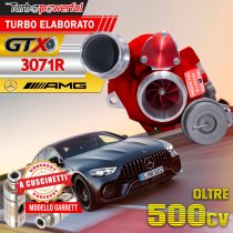 Turbo elaborato Mercedes AMG GTX3071R a cuscinetti oltre i 500cv