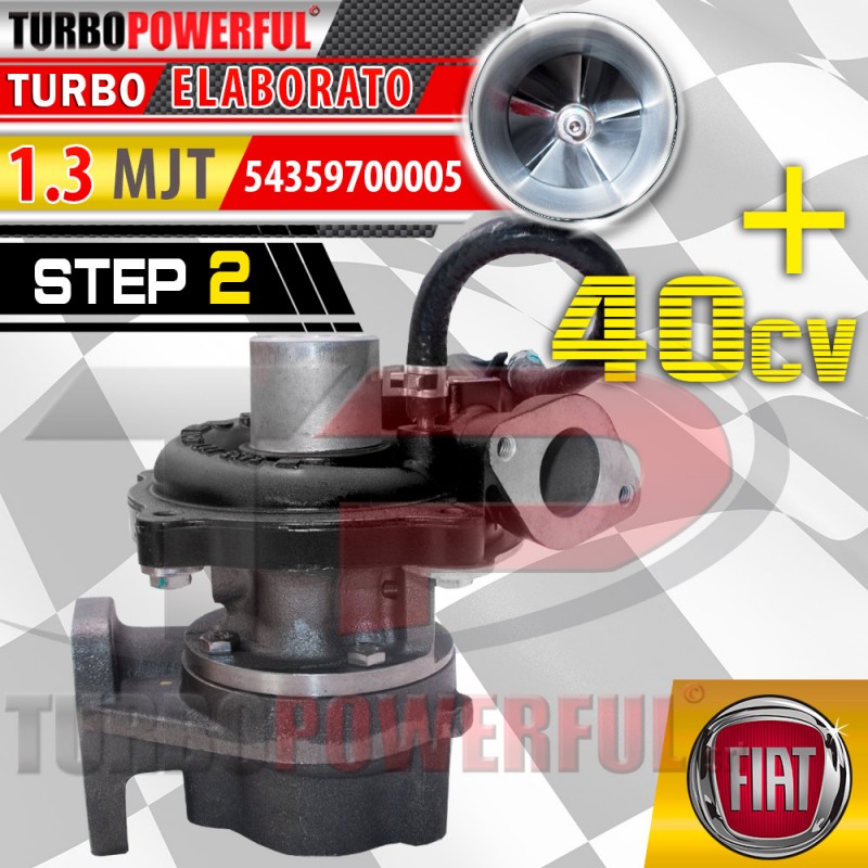 Turbo elaborato KP35-0005 Fiat 1.3 Mjt +40cv Step2