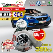 Turbo elaborato a cuscinetti da K03 a K04 fino a 350cv Audi Seat Skoda Vk
