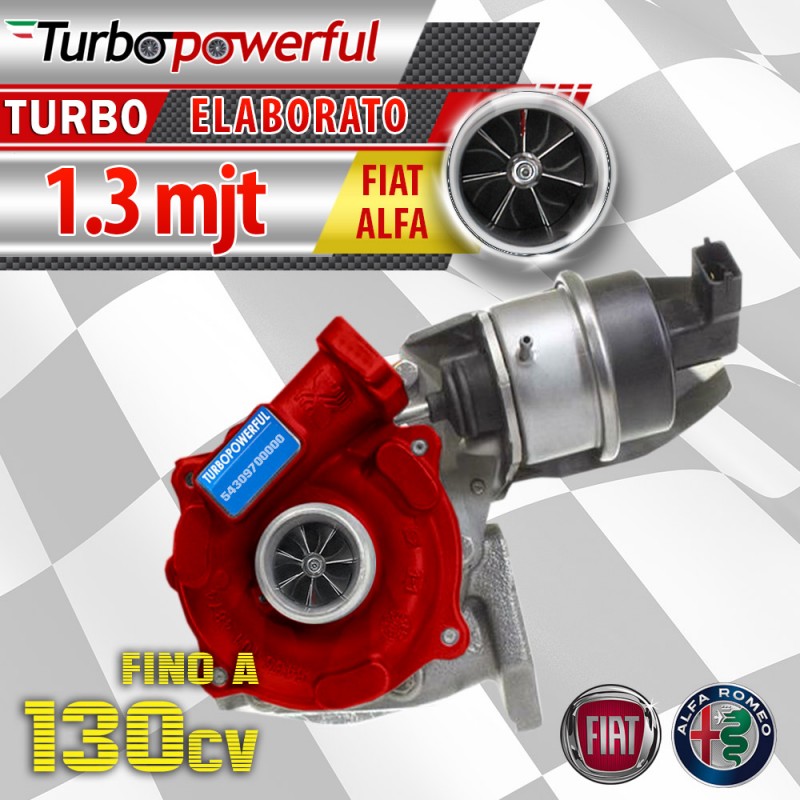 Turbo maggiorato Fiat Alfa Romeo 1.3 mjt 54309700000 fino a 130cv