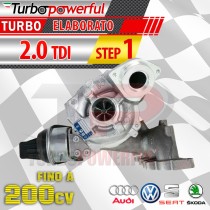 Turbo maggiorato Audi Seat Skoda Volkswagen 2.0 TDI step1 fino a 200cv