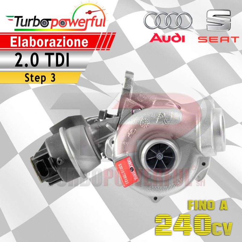 Turbo Maggiorato Audi Seat 2.0 TDI step3 fino a 240cv