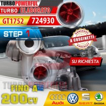 Update Turbo da GT1749 a GT1752 Volkswagen 724930 Step1 200cv